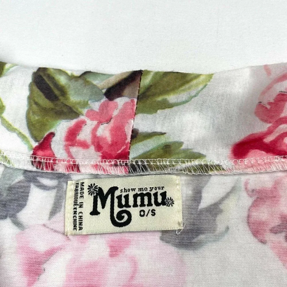Show Me Your Mumu Brie Floral Rose Robe Kimono OS